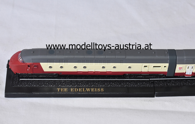 Zug mit Gleis Minizug TEE EDELWEISS 1:220 Z Spur