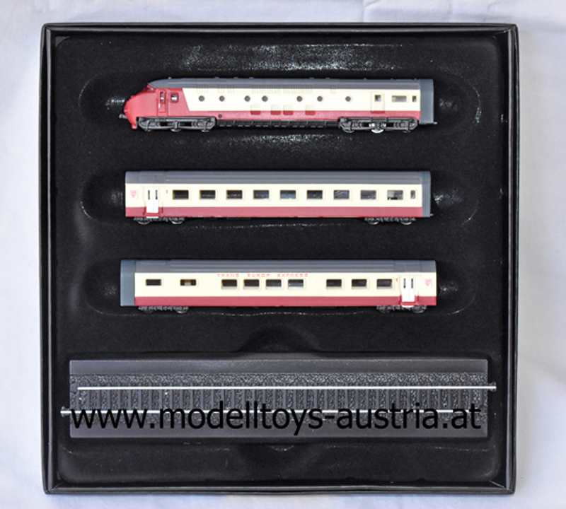 Zug mit Gleis Minizug TEE EDELWEISS 1:220 Z Spur