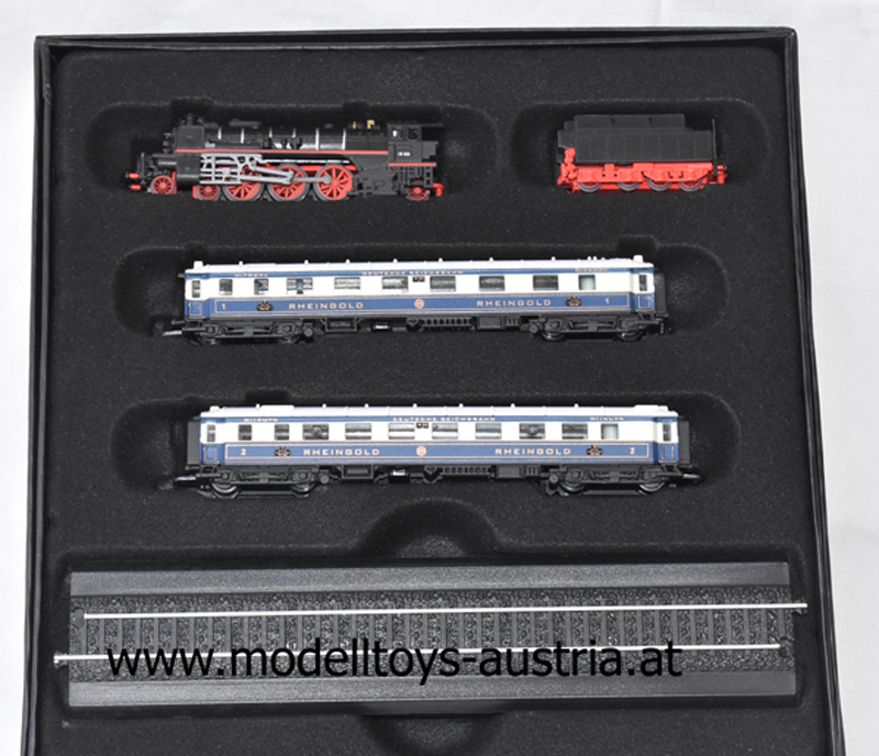 Zug mit Gleis Minizug RHEINGOLD 1:220 Z Spur