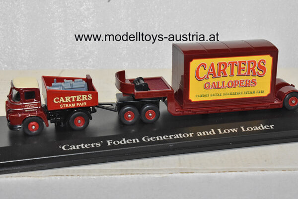 Foden LKW mit Anhänger und Generator Zirkus CARTERS 1:76