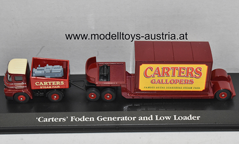 Foden LKW mit Anhänger und Generator Zirkus CARTERS 1:76
