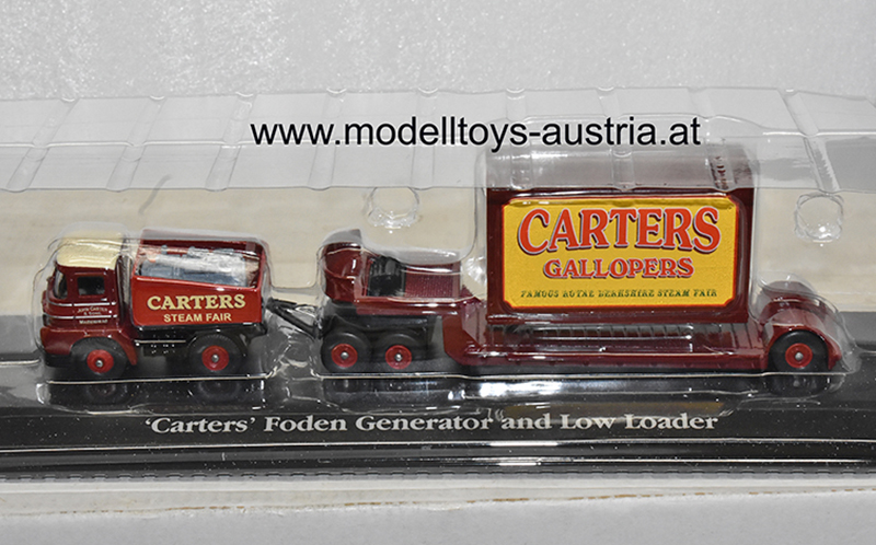 Foden LKW mit Anhänger und Generator Zirkus CARTERS 1:76