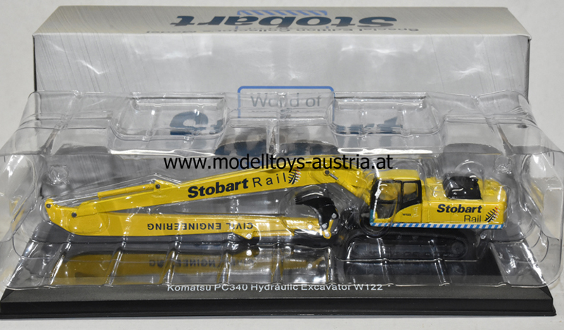 Komatsu PC 340 Hydraulic Excavator W122 Langstiel Kettenbagger Eddie Stobart 1:76