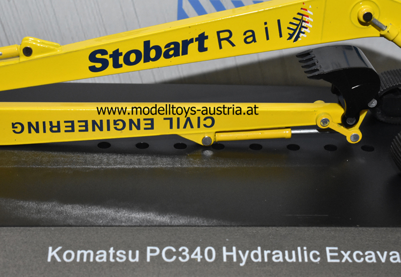 Komatsu PC 340 Hydraulic Excavator W122 Langstiel Kettenbagger Eddie Stobart 1:76