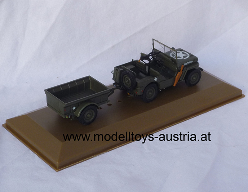 Willys Jeep mit Anhänger MB US Armee 1944 1:43