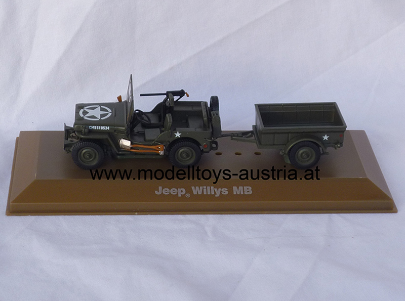 Willys Jeep mit Anhänger MB US Armee 1944 1:43