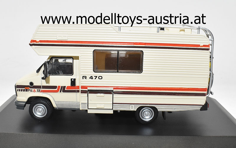 Fiat Ducato R470 Wohnmobil Camper 1984 beige 1:43