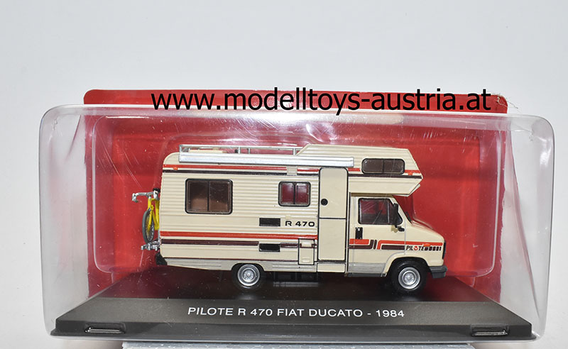 Fiat Ducato R470 Wohnmobil Camper 1984 beige 1:43