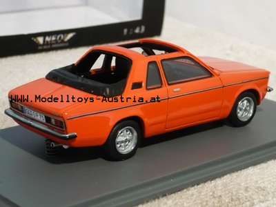 Opel Kadett C AERO 1978 rot offenes Dach 1:43