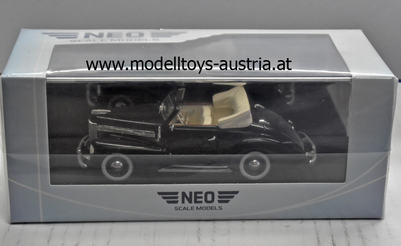 Opel Kapitän Hebmüller Cabrio 1940 schwarz 1:43