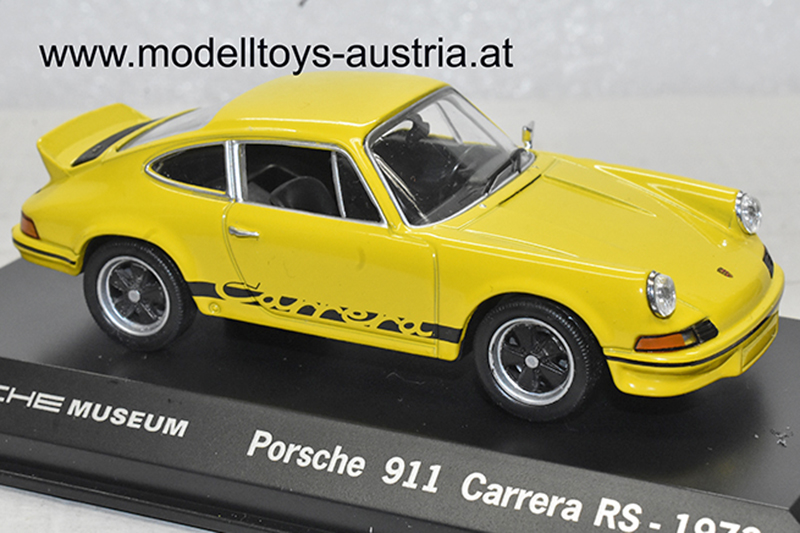 Porsche 911 Coupe Carrera RS 2.7 1973 gelb / schwarz 1:43