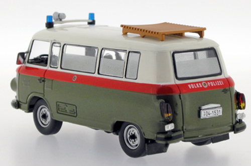 Barkas B1000 1968 VOLKSPOLIZEI Polizei grün / weiss 1:43