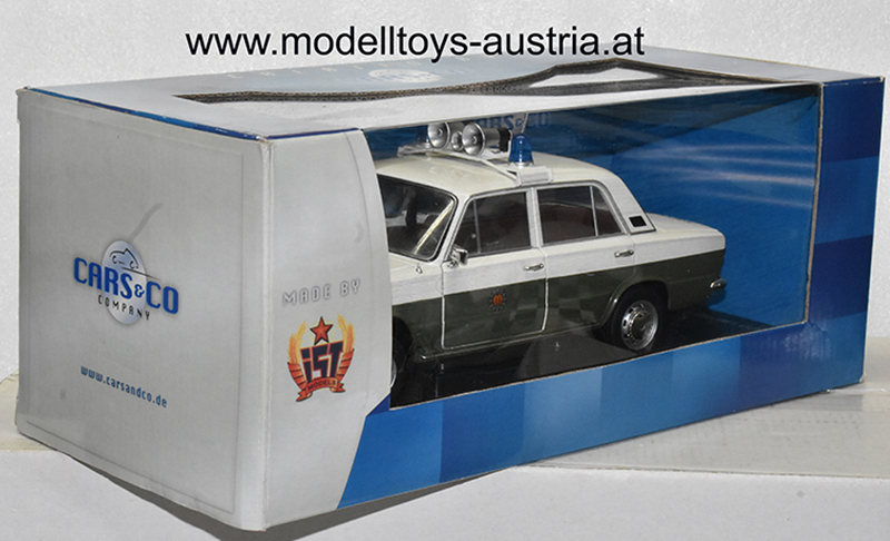 Lada 1200 / Fiat 124 1971 VOLKSPOLIZEI Polizei grün / weiss 1:18