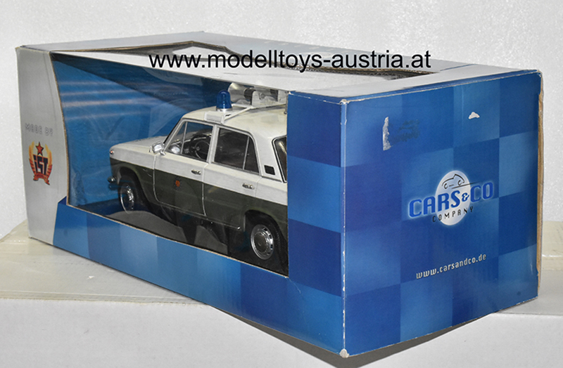 Lada 1200 / Fiat 124 1971 VOLKSPOLIZEI Polizei grün / weiss 1:18