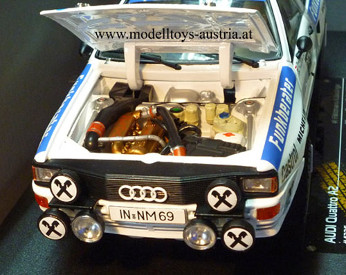 Audi Quattro 1984 Jänner Rally Sieger WITTMANN / NESTINGER 1:18