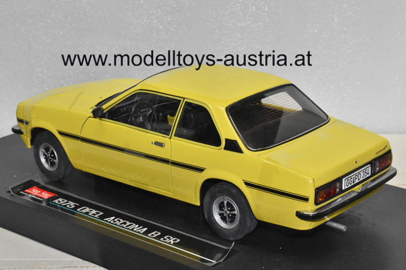 Opel Ascona B Limousine SR 2-türig 1975 gelb 1:18
