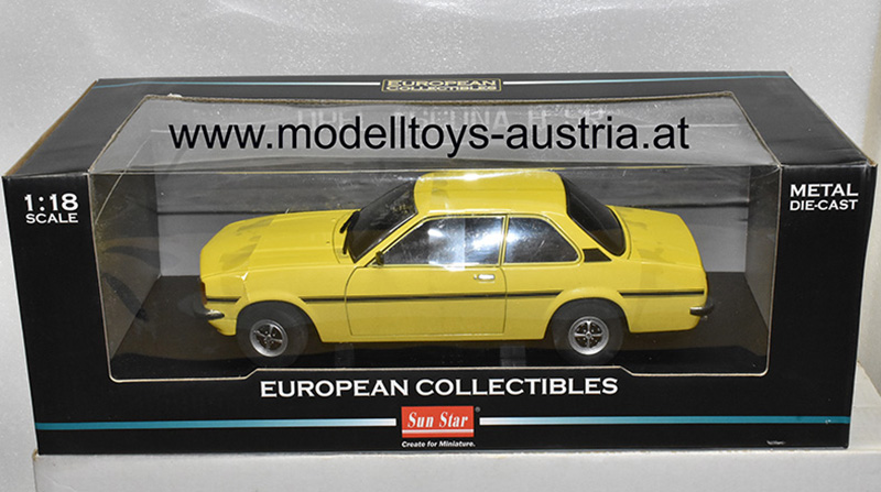 Opel Ascona B Limousine SR 2-türig 1975 gelb 1:18