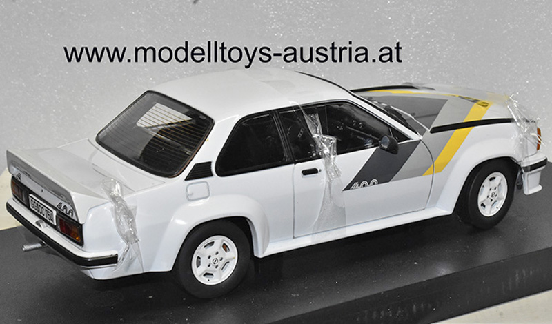 Opel Ascona B Limousine 400 weiss / gelb / grau / schwarz 1:18