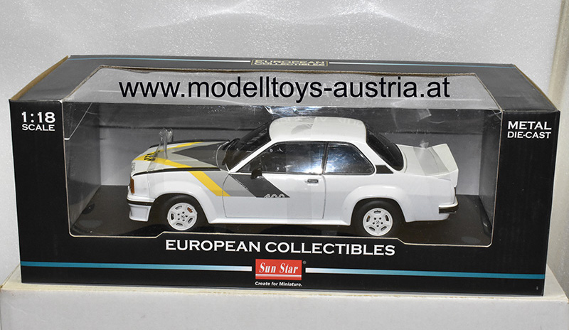 Opel Ascona B Limousine 400 weiss / gelb / grau / schwarz 1:18