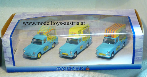 Ford Anglia WALLs EIS Wagen 3 verschiedene 1:43