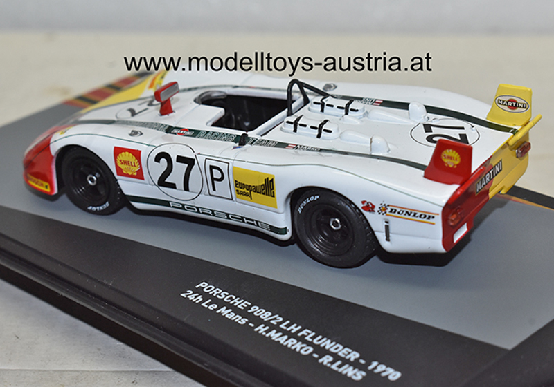 Porsche 908/2 Langheck Flunder 1970 Le Mans Dr. Helmut MARKO / Rudi LINS 1:43