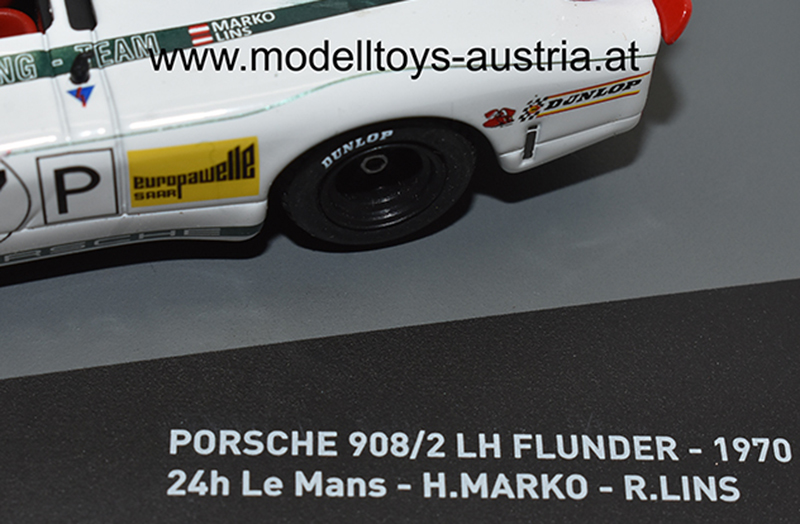 Porsche 908/2 Langheck Flunder 1970 Le Mans Dr. Helmut MARKO / Rudi LINS 1:43