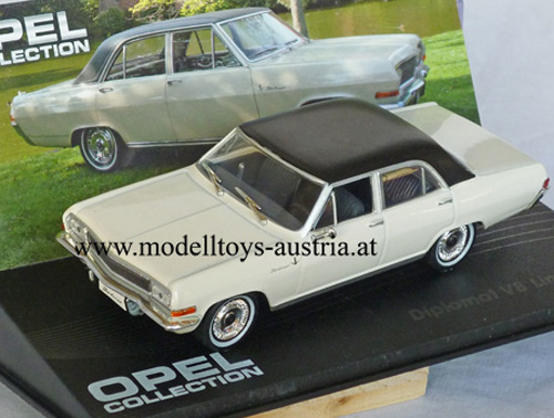 Opel Diplomat A Limousine V8 1964 - 1967 weiss / schwarz 1:43