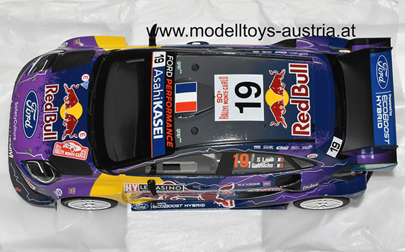 Ford Puma 2022 Rally Monte Carlo Sieger Sebastien LOEB / Isabelle GALMICHE Red Bull 1:18