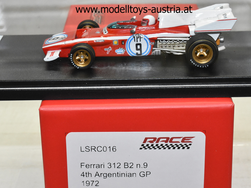 Ferrari 312 B2 1972 Clay REGAZZONI Argentinien GP 1:43
