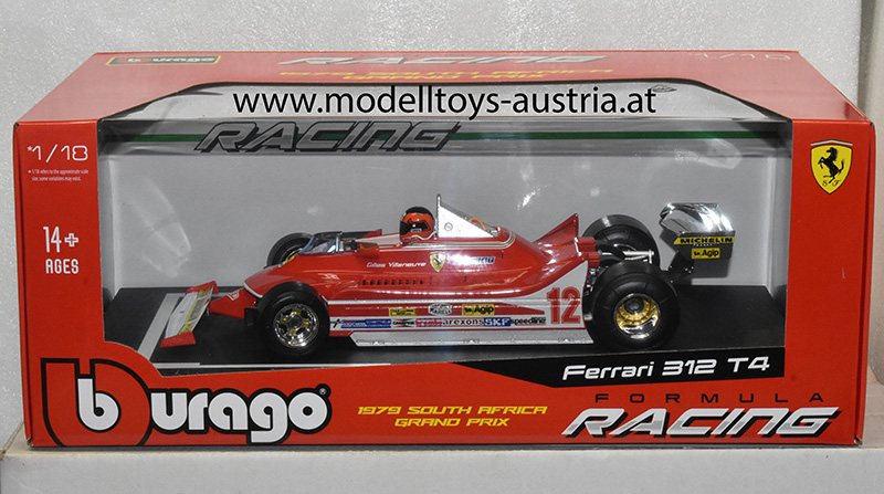 Ferrari 312 T4 1979 Gilles VILLENEUVE Südafrika GP 1:18