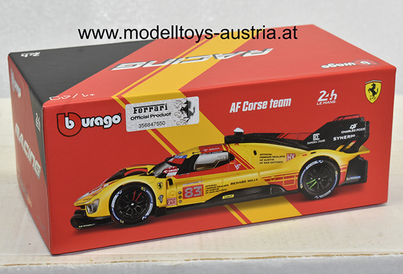 Ferrari 499P 2024 Le Mans Robert KUBICA / Robert SHWARTZMAN / Yifei YE 1:43