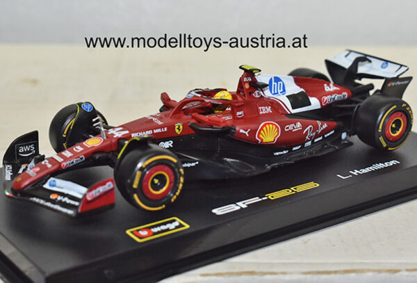 Ferrari SF25 Ferrari 2025 Lewis HAMILTON 1:43 Bburago mit Fahrer