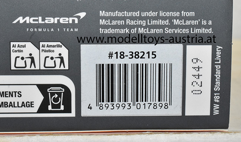 McLaren MCL38 Mercedes 2024 Oscar PIASTRI Miami GP 1:43