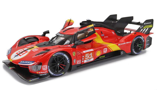 Ferrari 499 Turbo 2023 Le Mans Sieger Alessandro Pier GUIDI / James CALADO / Antonio GIOVINAZZI 1:18 Bburago