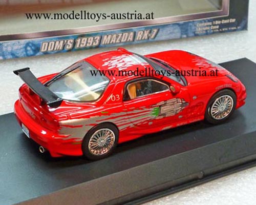 Mazda RX-7 RX 7 1993 FAST & FURIOUS 1:43