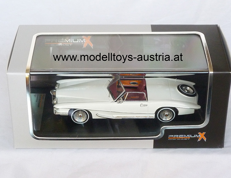 Stutz Blackhawk Cabrio 1971 weiss 1:43