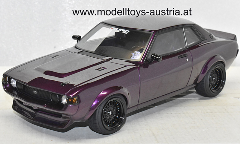 Toyota Celica TA22 RA24 Restomod Coupe violett 1:18