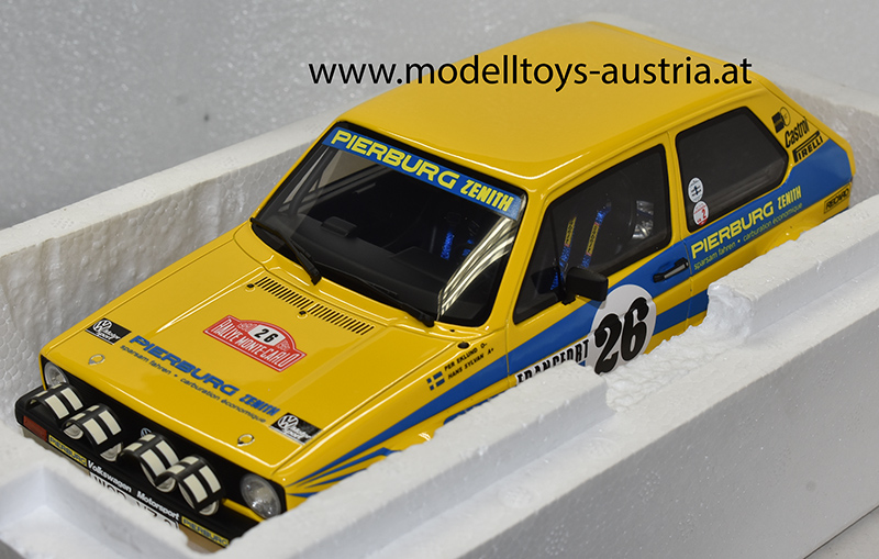 VW Golf I Golf 1 GTI 1980 Rally Monte Carlo Per Eklund / Hans Sylvan 1:18