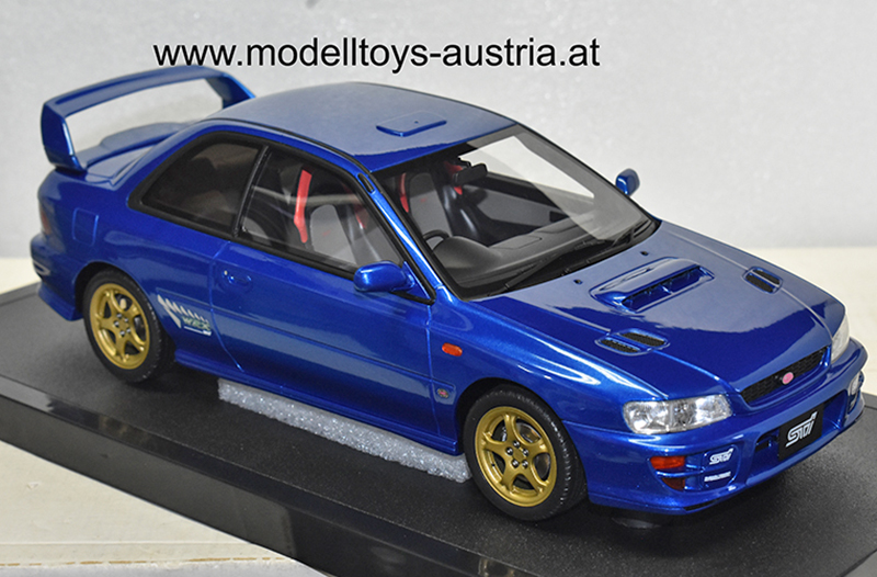 Subaru Impreza WRX R STI 1999 blue 1:18 - Image 3