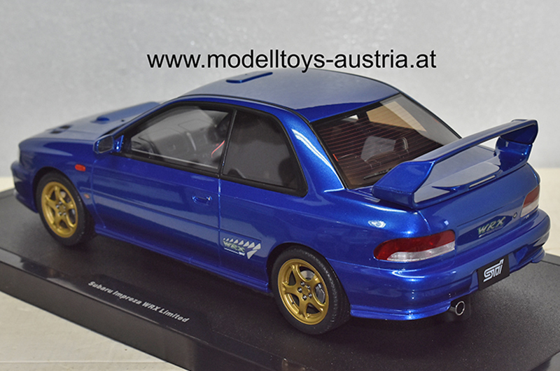 Subaru Impreza WRX R STI 1999 blue 1:18 - Image 4