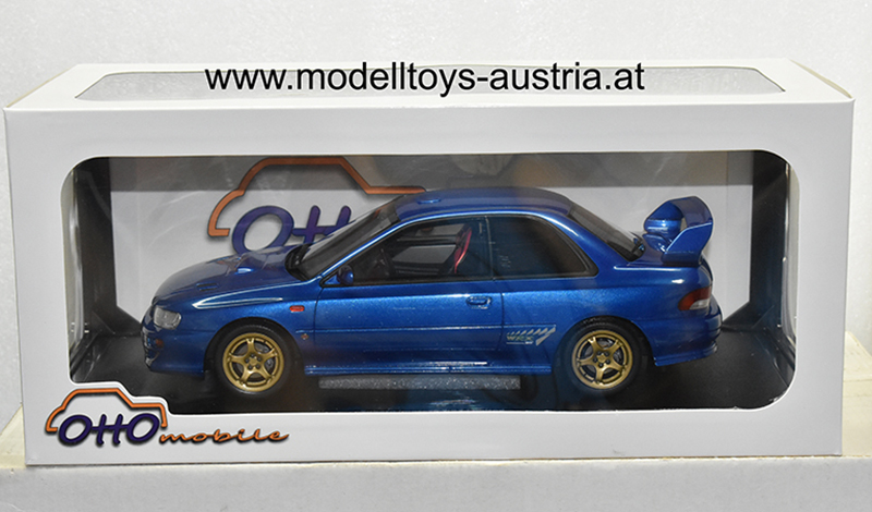 Subaru Impreza WRX R STI 1999 blue 1:18 - Image 6