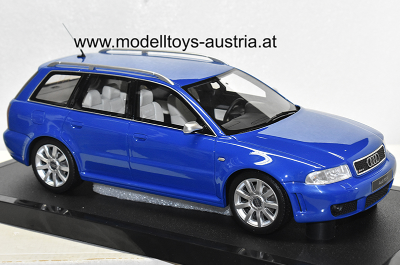 Audi A4 B5 Avant Kombi RS4 2000 blue 1:18 - Image 2