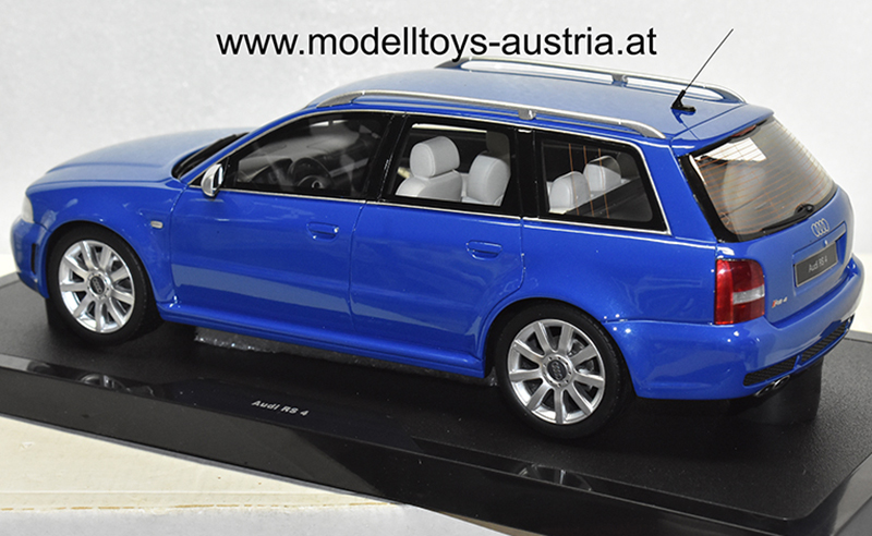 Audi A4 B5 Avant Kombi RS4 2000 blue 1:18 - Image 4