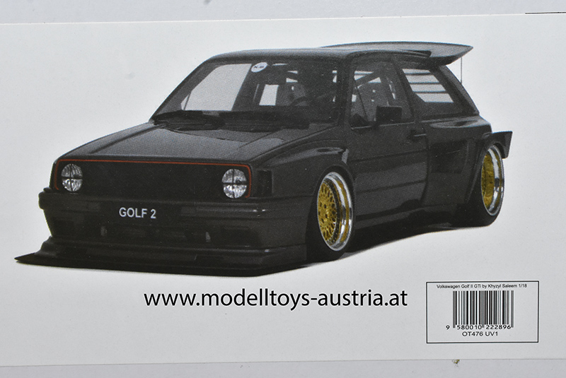 VW Golf II Golf 2 GTi Khyzyl Saleem grau metallik 1:18