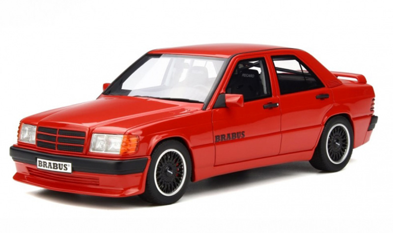 Mercreds Benz W201 190E 3.6S BRABUS rot 1:18