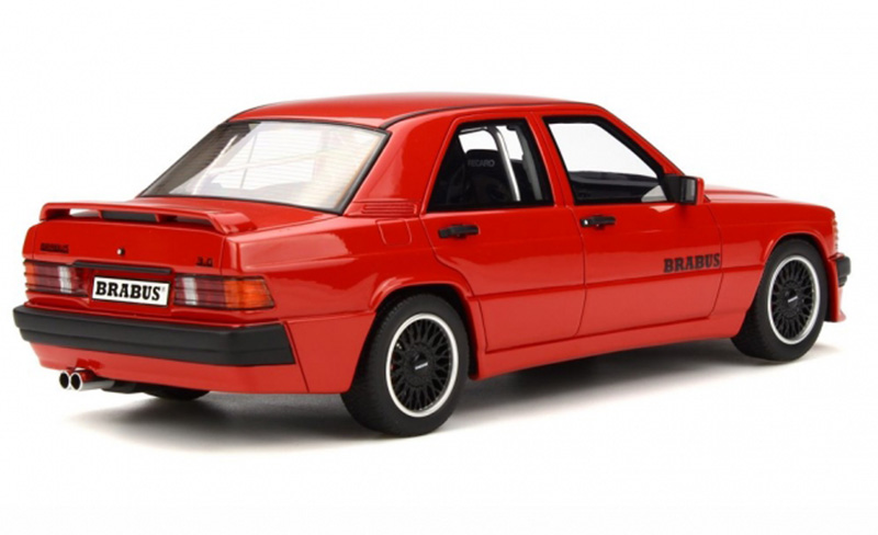 Mercreds Benz W201 190E 3.6S BRABUS rot 1:18