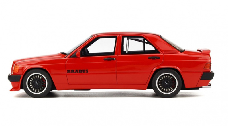 Mercreds Benz W201 190E 3.6S BRABUS rot 1:18