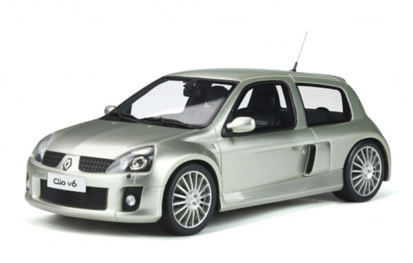 Renault Clio V6 Phase 2 2003 Titanium grau metallik 1:18