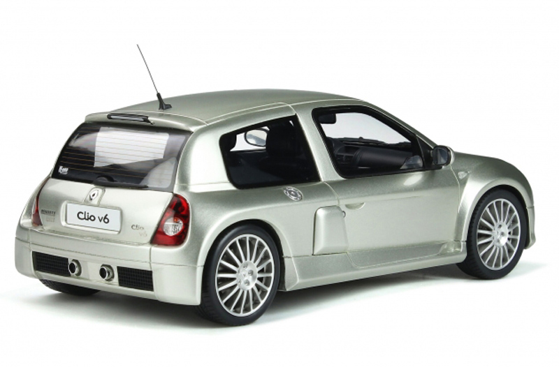 Renault Clio V6 Phase 2 2003 Titanium grau metallik 1:18