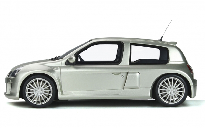 Renault Clio V6 Phase 2 2003 Titanium grau metallik 1:18